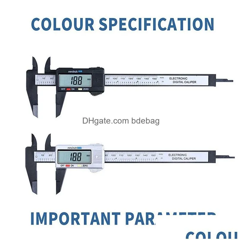 Wholesale Vernier Calipers 150Mm Lcd Digital Caliper Electronic Plastic