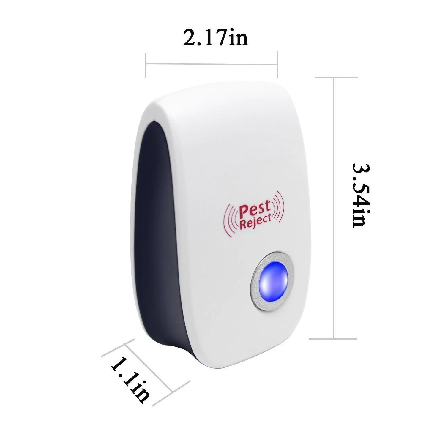 Pest Control Pest Soldier Control Trasonic Repellent Electronic Plug In Repeller For Insect White Repellers Human Pets Safe Pack 4 Box Dhy7I