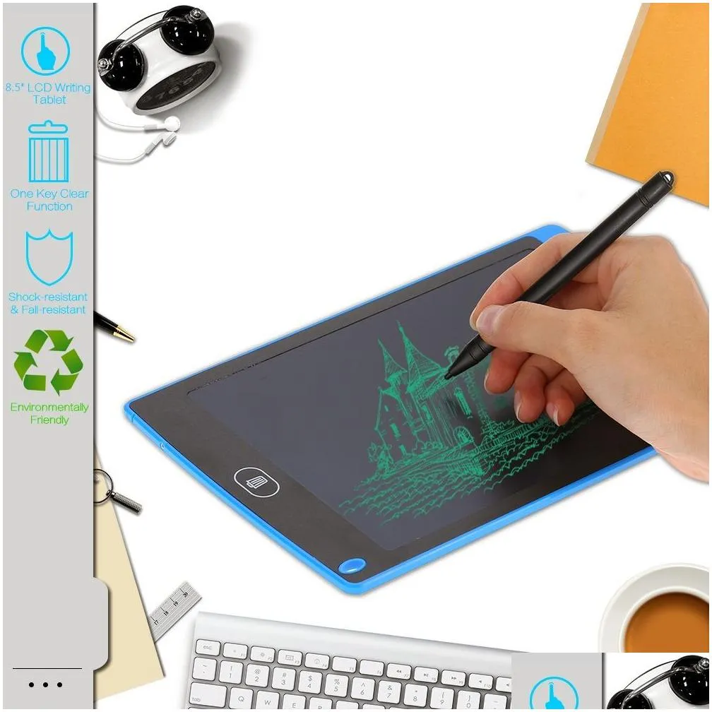 8.5 inch LCD Writing Tablet Drawing Board Blackboard Handwriting Pads Gift for Kids Paperless Notepad Whiteboard Memo With Pen