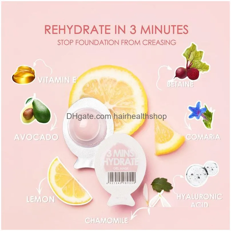 Other Health & Beauty Items Small Egg Mud Mask Avocado Lemon Aloe Vera Moisturizing Firming And Brightening Skin Tone Face Care Drop D Dhkqm
