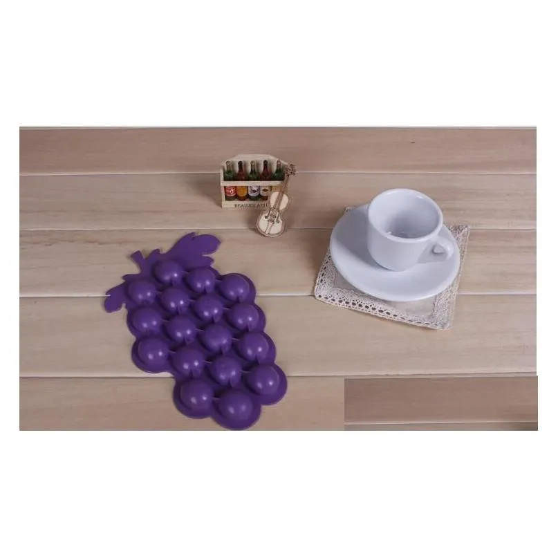 Other Kitchen, Dining & Bar 100Pcs/Lot  / Love Grape Shape Ice Cube/Ice Lattice/Sile Tray 05 H2010226 Drop Delivery Home Garden K Dhcmz