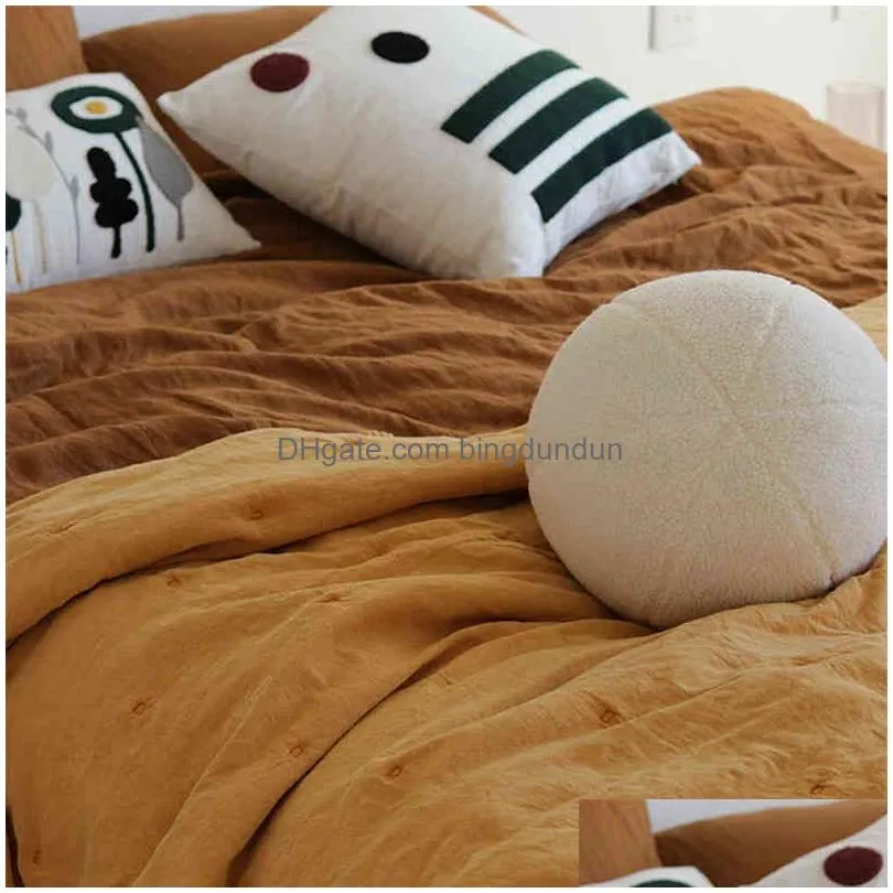 Cushion/Decorative Pillow Bubble Kiss Nordic Ball Shaped Solid Color Stuffed Plush Pillow For Sofa Seat Decorative Cushion Soft Office Dhjbd