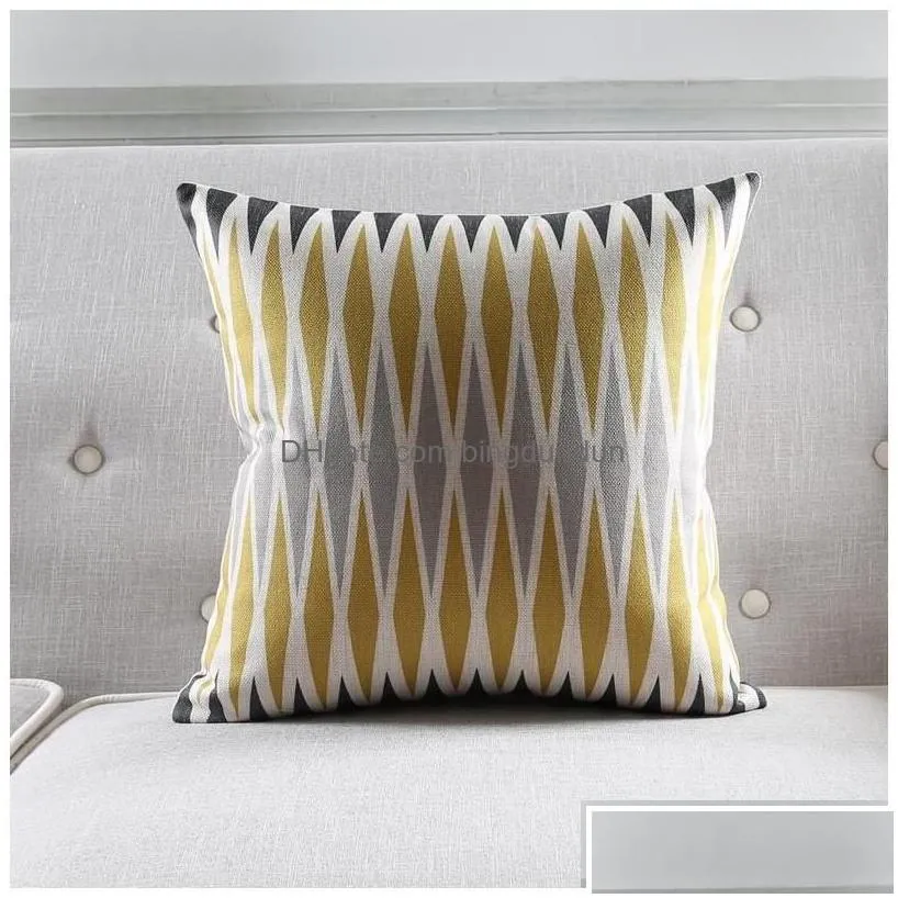 Cushion/Decorative Pillow Cushion/Decorative Pillow Scandinavian Style Cushion Er Home Decor Geometric Decorative Ers Zebra Throw Pill Dhfcq