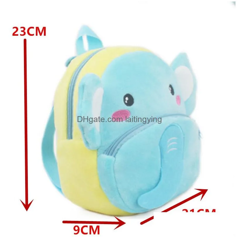 backpacks baby girls backpack kids cute plush backpacks children school bags 3d cartoon animal book bag for boy girl mini toddler bag 0-4y