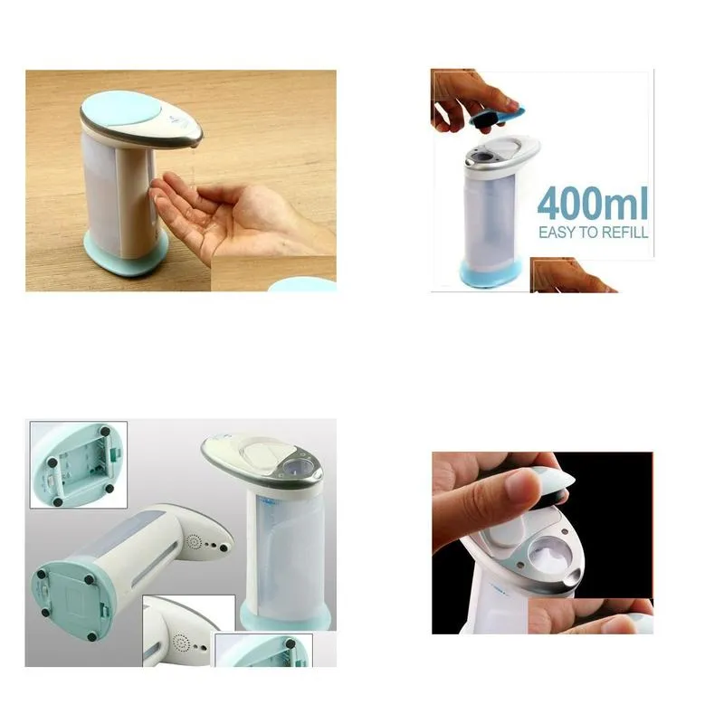 Liquid Soap Dispenser Matic Soap And Sanitizer Dispenser Foam Liquid 400Ml 30Pcs/Lot Drop Delivery Home Garden Bath Bathroom Accessori Dh8Cw