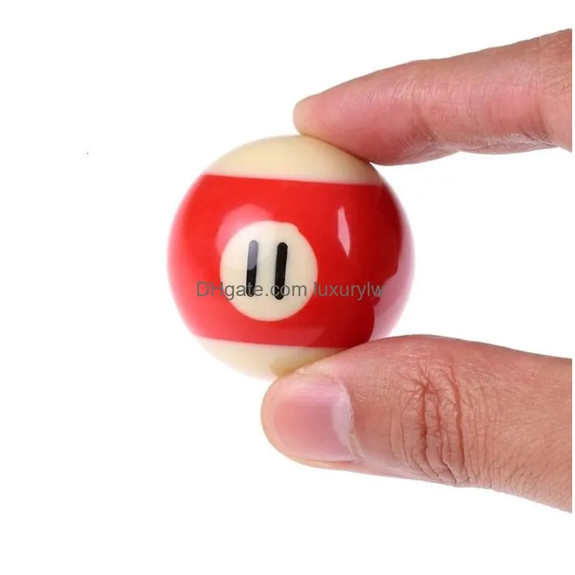 Billiard Accessories Billiard Accessories Mini Balls Set 16Pcs 253238Mm Children Billiards Pool Table Polyester Resin Small Cue Fl Dro Dhntd