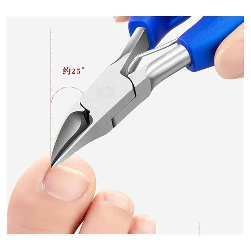 Pliers Stainless Steel Nail Clipper Cutter Toe Finger Cuticle Plier Manicure Tool Set With Box For Thick Ingrown Toenails Fingernail P Dhpef