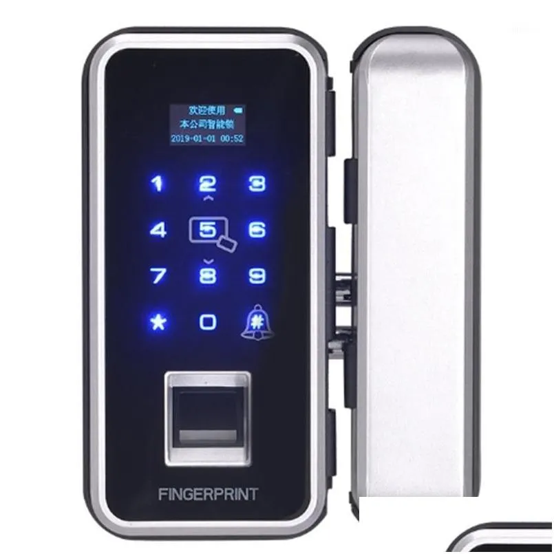 Smart Door Lock Fingerprint Lock Electronic Digital Opener Electric RFID Biometric Security Double Door Password Office Acc1