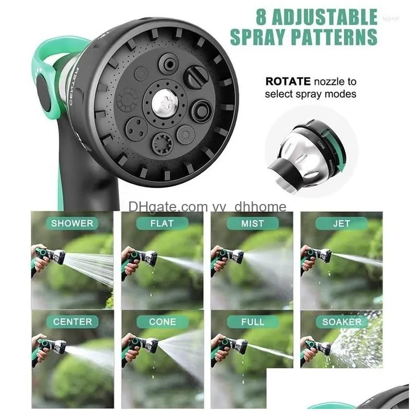 watering equipments water pipe metal eight function gun garden high pressure household car washing