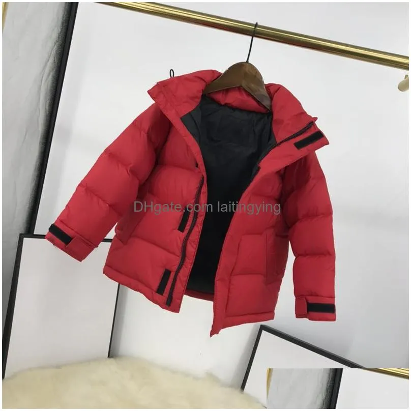 baby designer clothes down coat 2022 childrens jacket boys and girls loose casual thickened hooded white eiderdown outwear kids