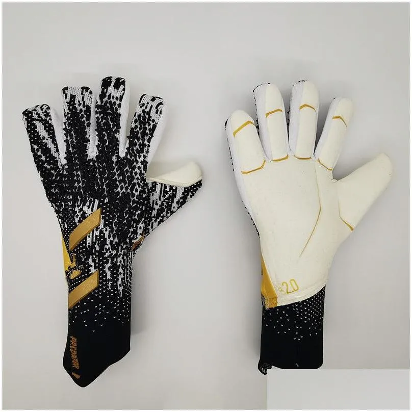 4MM Goalkeeper Gloves Finger Protection Professional Men Football Gloves Adults Kids Thicker Goalie Soccer glove