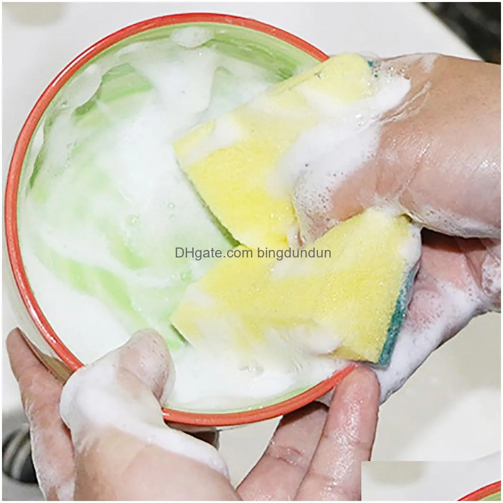 Sponges & Scouring Pads Sponges Pads Nano Materials Household Cleaning Dishcloth Kitchen Bowl Washing Drop Delivery Home Garden Housek Dh3Mj