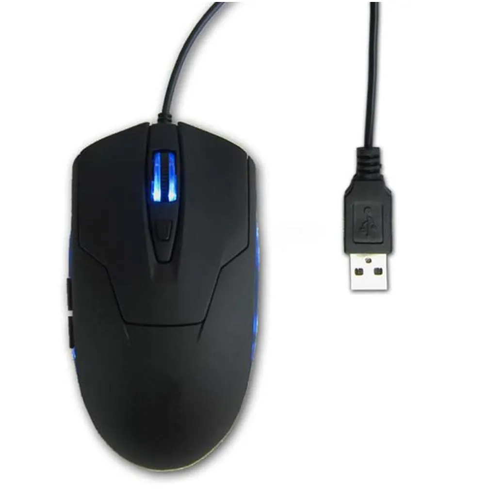 Wholesale 2400 DPI LED 6 Button Key Optical USB Wired Mouse For Game Laptop Computer H210418