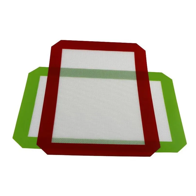 Other Bakeware Food Grade Non-Stick Sile Fiberglass Baking Mats 30Cm X 21Cm Mat Dab Oil Bake Dry Herb Pads Drop Delivery Home Garden K Dh6Vn