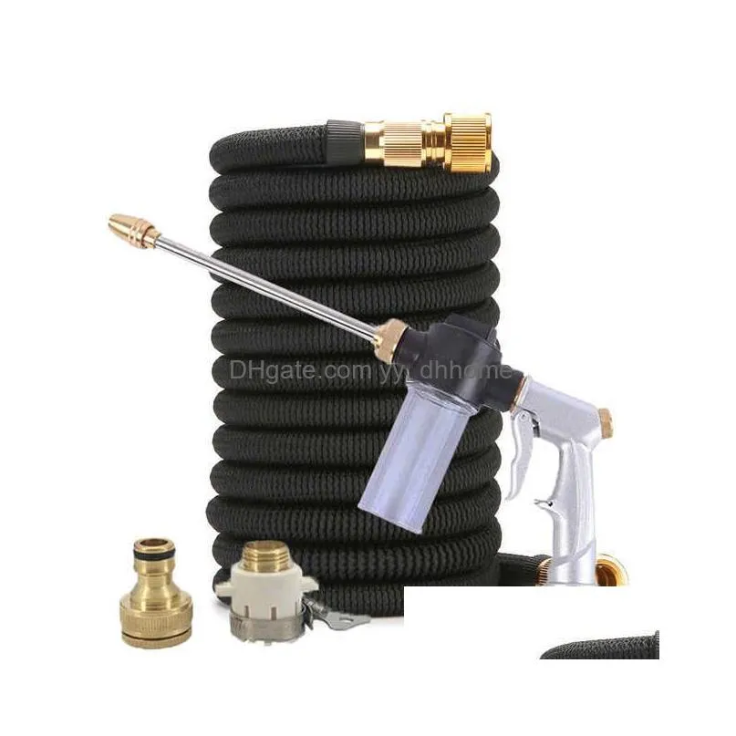 other garden supplies garden water hose expandable double metal connector high pressure pvc reel magic water pipes for garden farm irrigation car wash