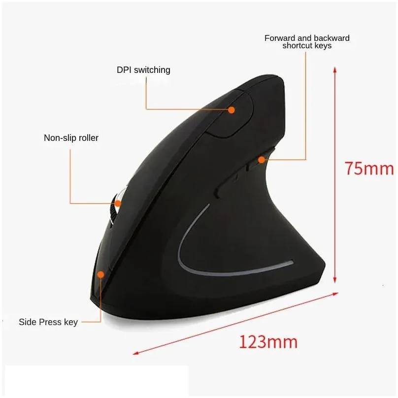 Mice Level 3 DPI is suitable for laptops PCs computers desktops laptops especially for right-hand wireless vertical mice 231101