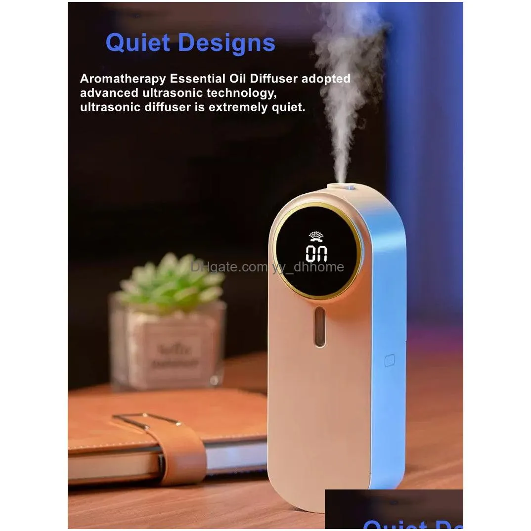  oils diffusers wall mount aroma diffuser 5 levels adjustment with big display screen oil living room auto 230701