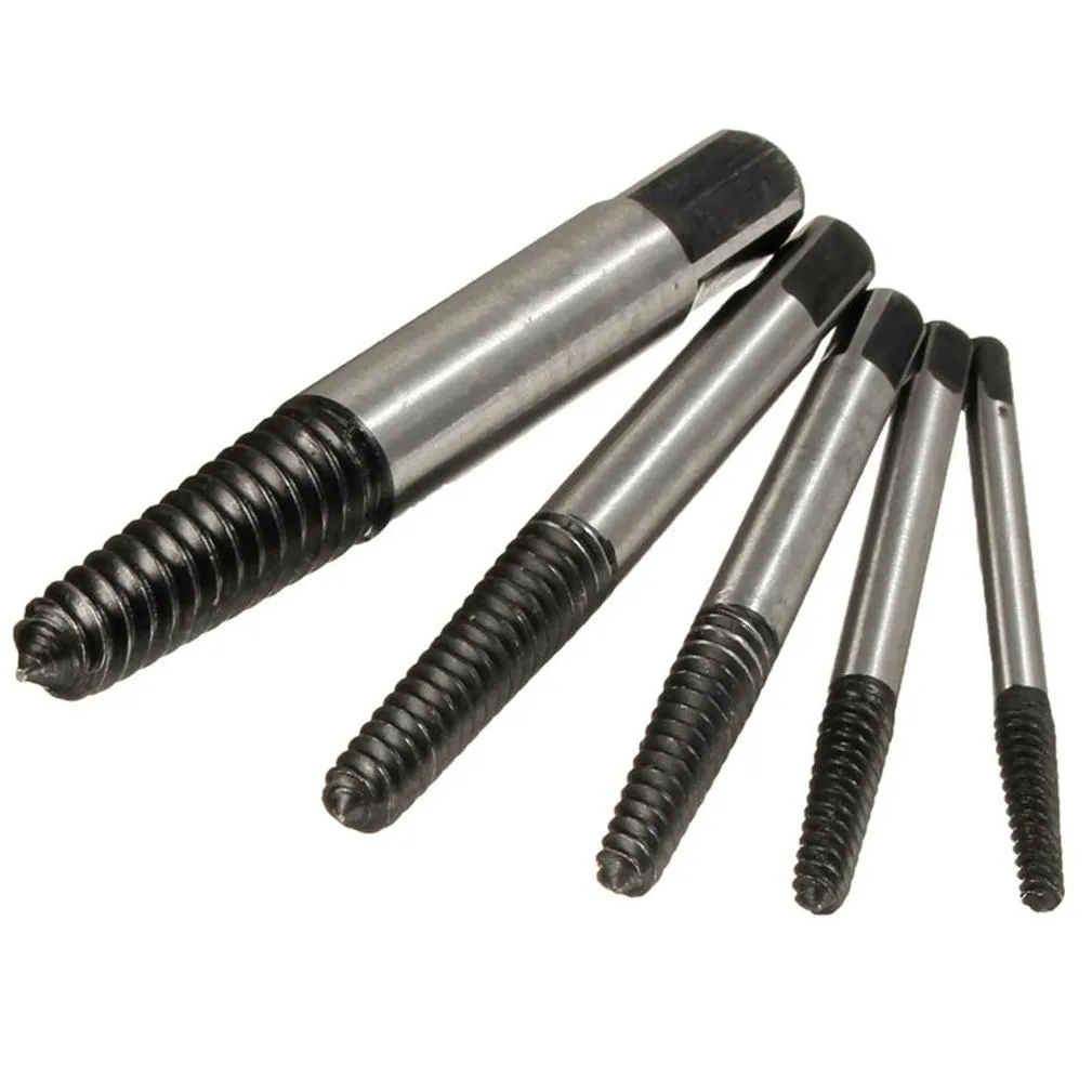 Drill Bits 5Pcs/Set Damaged Broken Screws Extractor Removal Tool Bolts Drill Bits Screw Drivers Drop Delivery Home Garden Tools Power Dhs4R