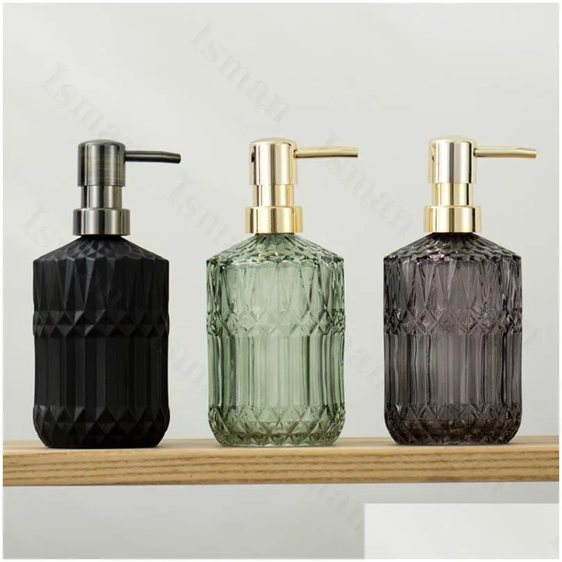 Liquid Soap Dispenser Liquid Soap Dispenser Nordic Style Bottle Thickened Glass Bottles Shampoo Shower Gel Press Bathroom Decoration A Dh29O
