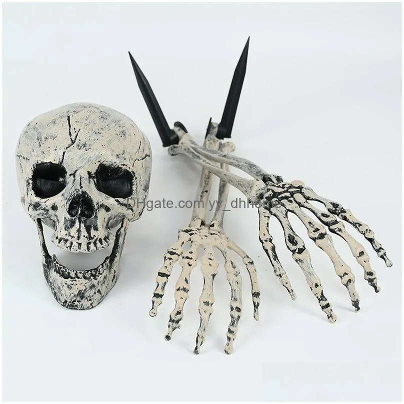 other festive party supplies halloween decoration props simulation skeleton hand bone family outdoor secret room horror 220922