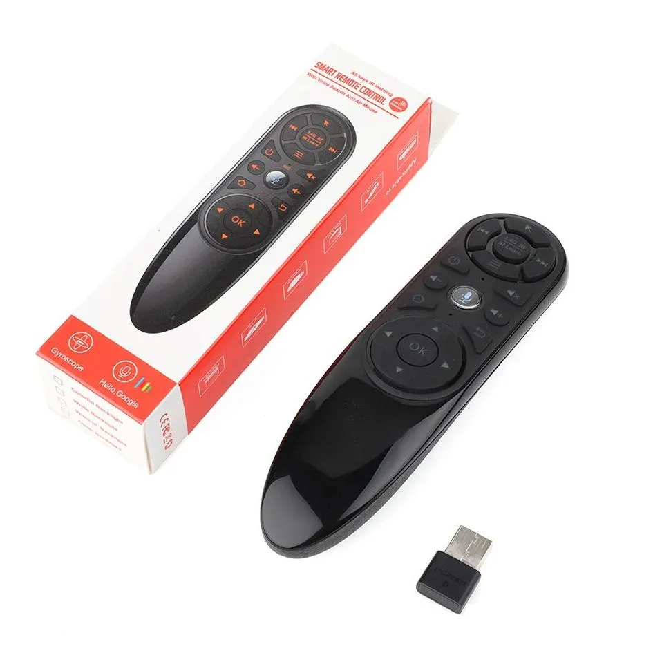 Q6 PRO Voice Remote Control 2.4G Wireless Air Mouse with Gyroscope Backlit IR Learning for Android TV Box H96 MAX X96 MAX TX6S