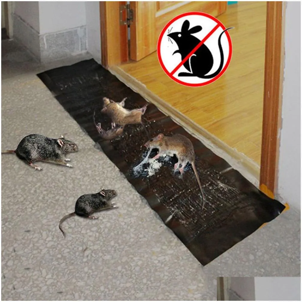 Other Housekeeping & Organization 120X28Cm Mouse Sticky Rat Glue Trap Board Mice Catcher Non-Toxic Pest Control Reject Killer Invisibl Dhp9Y