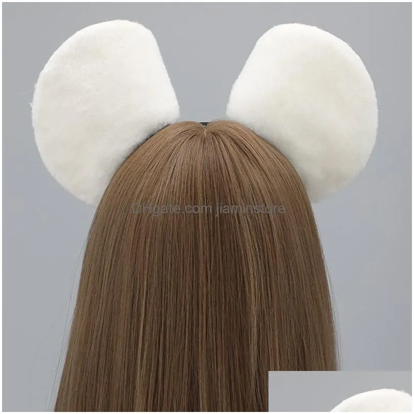 Other Fashion Accessories Hair Accessories Ani Party Cute Mouse Plush Ears Headband Headwear Cosplay 230628 Drop Delivery Fashion Acce Dh8Lg