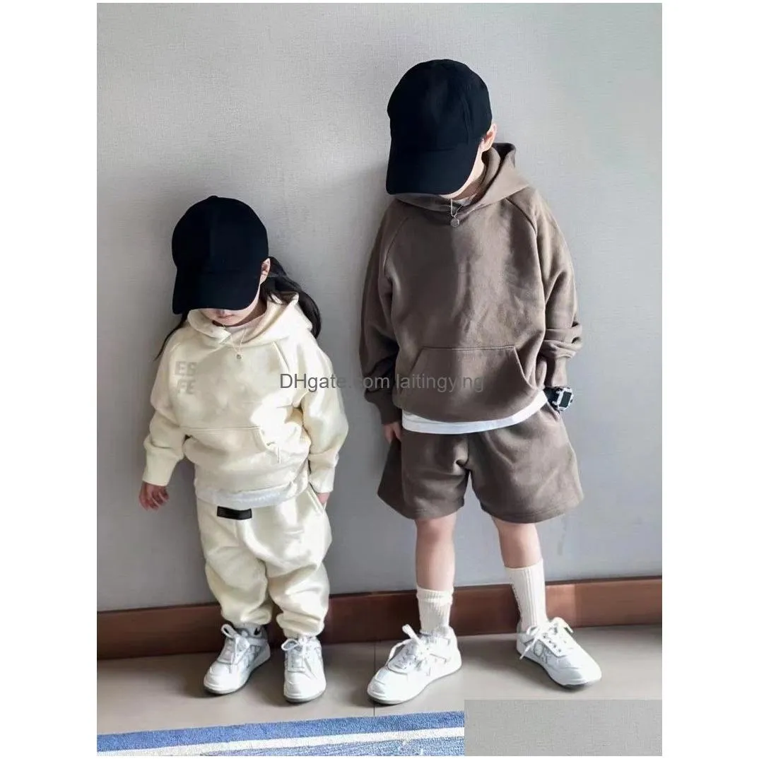  family matching outfits kids hoodies baby sweatshirts mens womens hooded girls boys parenting clothes toddler streetwear designer loose lovers tops