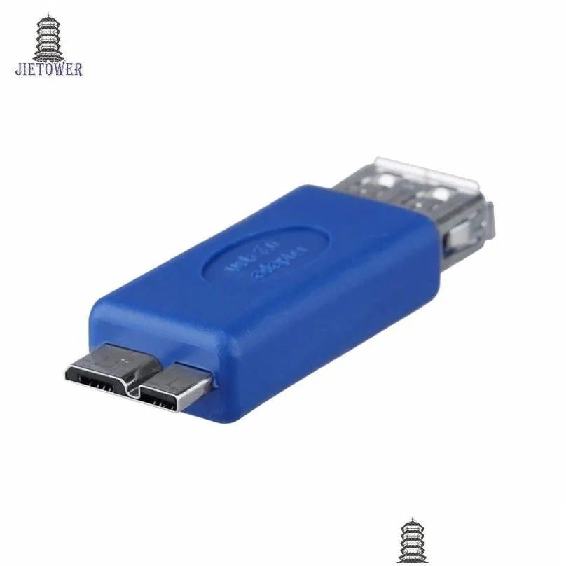 300pcs/lot High-speed Standard USB 3.0 Type A Female to Micro B Male Connector Converter Adapter note3 OTG