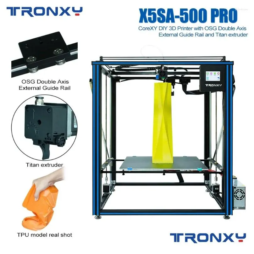 Printers TRONXY X5SA 500 Pro FDM 3D Printer High Precision Fast Large Printing Size 500mm DIY Touch Screen With Auto-leveling