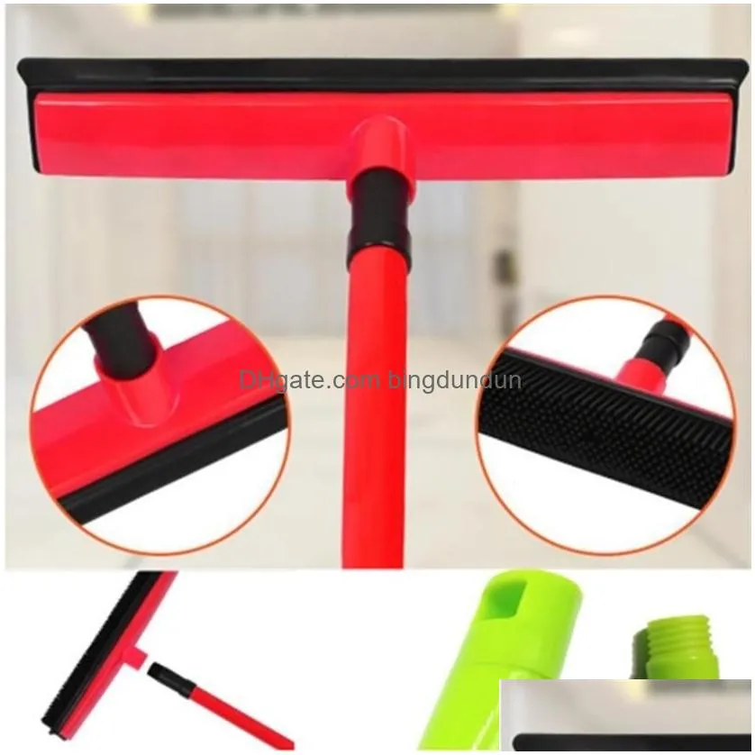 Brooms & Dustpans Floor Hair Broom Dust Scraper Pet Rubber Brush Carpet Cleaner Sweeper No Hand Wash Mop Clean Wipe Window Tool T20062 Dh7Lt