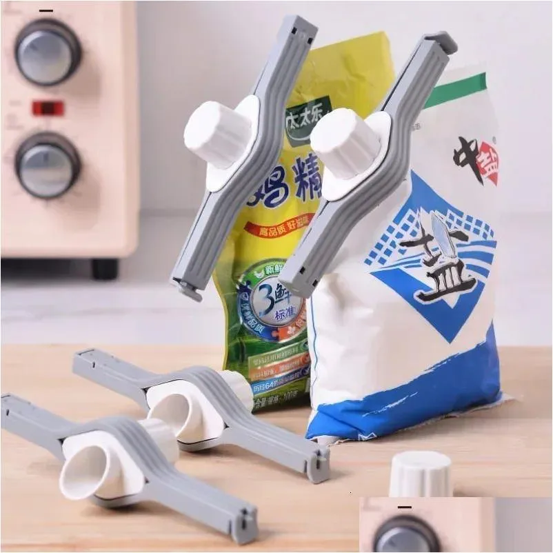 food storage organization sets screw cap sealing clip seasoning bag milk powder salt snack preservation gadget kitchen accessories