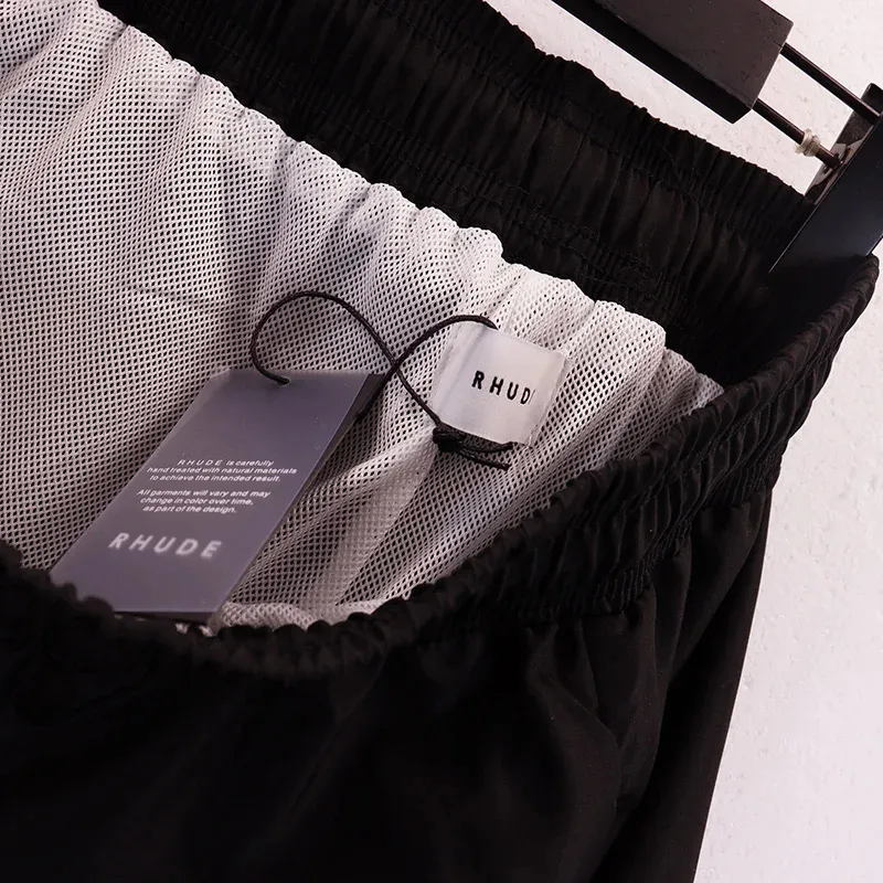 24SS Black White Green Shorts Men Women 1 Print Inside Mesh Casual Drawstring Pocket Fashion