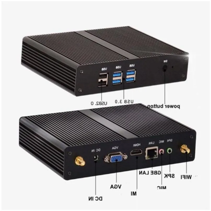 Freeshipping Intel Core i3 7100U 6006U Mini PC Windows 10 Barebone Computer DDR3 24GHz Dgekr