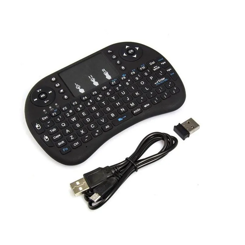 Mini I8 Keyboard Fly Air Mouse 2.4G USB Wireless Remote Control Touchpad For Android TV Box PC Projector