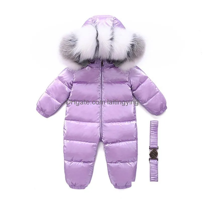 clothing sets -30 degree russian winter children down jacket boys outerwear coats thicken waterproof snowsuits baby girl clothes
