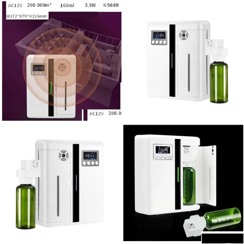 Essencial Oil Diffuser Machine Scent Marketing Solutions System Automatic Fan Aroma Dispenser Store Hotel Perfume Sprayer Y200416