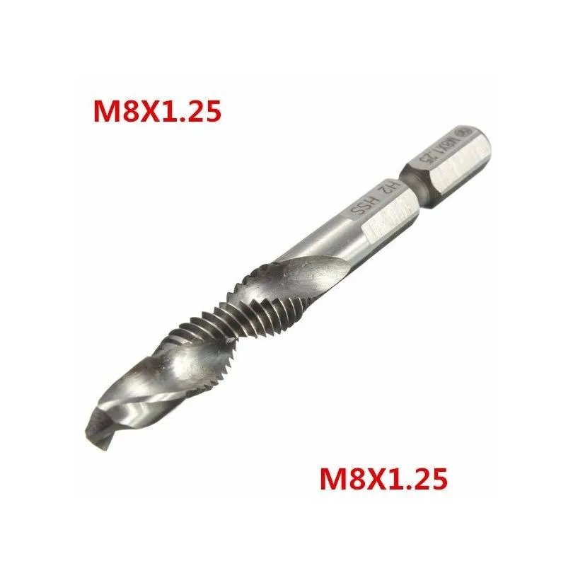 Drill Bits 6Pcs/Set Hand Tap Drill Hex Shank Hss Screw Spiral Point Thread Metric Plug Bits M3 M4 M5 M6 M8 M10 Drop Delivery Home Gard Dhxw8