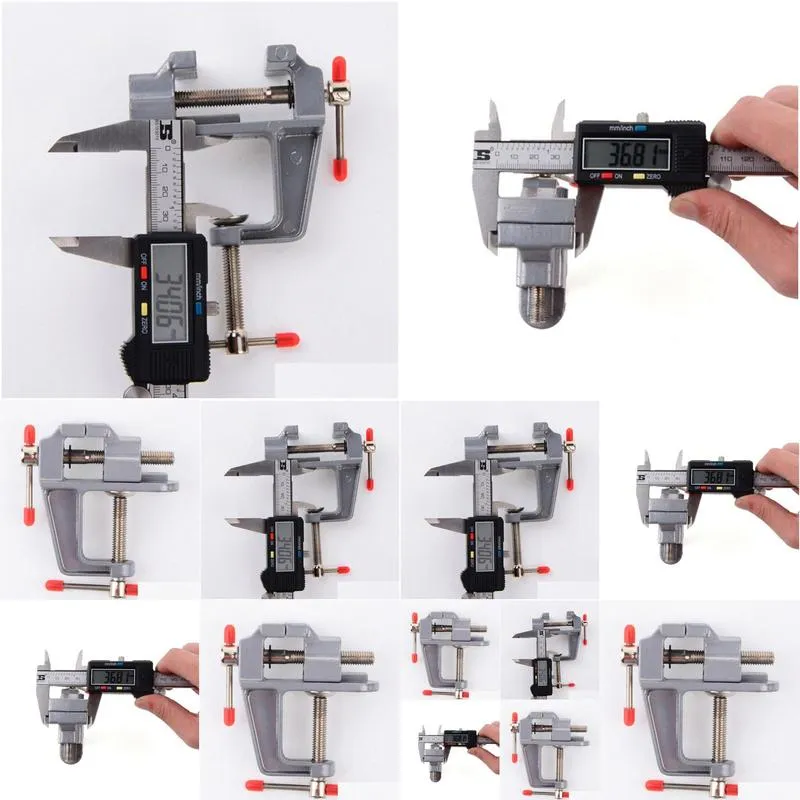 Other Hand Tools Mini Aluminum Bench Table Swivel Lock Clamp Vice Craft Jewelry Hobby Vise Wholesale Drop Delivery Home Garden Tools H Dhgou