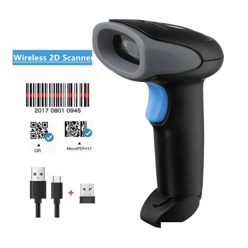 Eyoyo EY-019 Wireless 1D 2D QR Barcode Scanner 2.4G Dongle USB Wired DataMatrix PDF417 Maxicode Reader Screen Scan