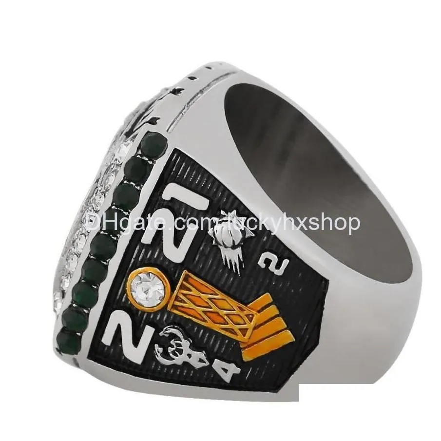 cluster rings the bucks 2021 wolrd champions team basketball championship ring sport souvenir fan promotion gift wholesale drop delive