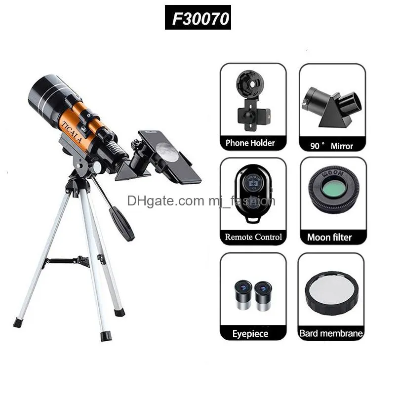 Telescope & Binoculars Telescope Binocars 150 X Powerf Astronomical Zoom Hd Higower Portable Tripod Night Vision Deep Space Star View Dhz8Q