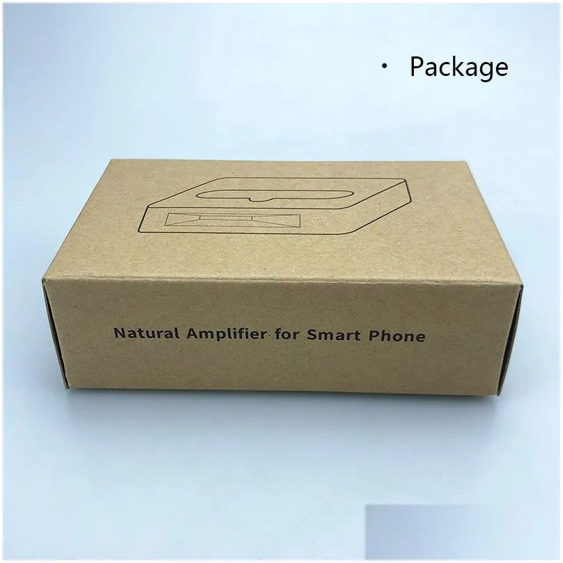 Wooden Mobile Phone Amplifier Loudspeak Natural Bamboo Cellphone Stand Holder Sound Speaker Station High Quality