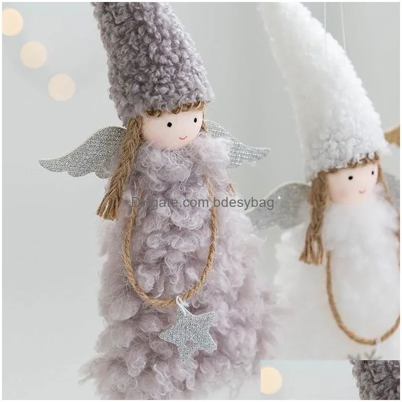 Christmas Decorations Xmas Tree Pendant Ornaments New Year Gifts Christmas Decorations Angel Dolls Decoration For Home Drop Delivery H Dhk9Y
