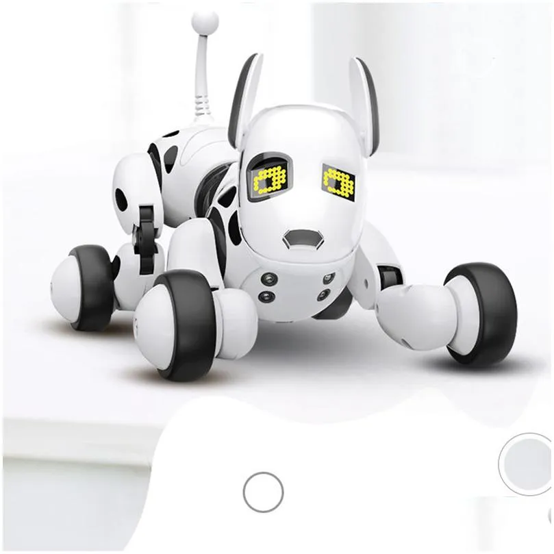 Electronics RobotsNew Electronic Pets RC Robot Dogs Stand Walk Cute Interactive Intelligent Dog Robot Toy Smart Wireless Electri