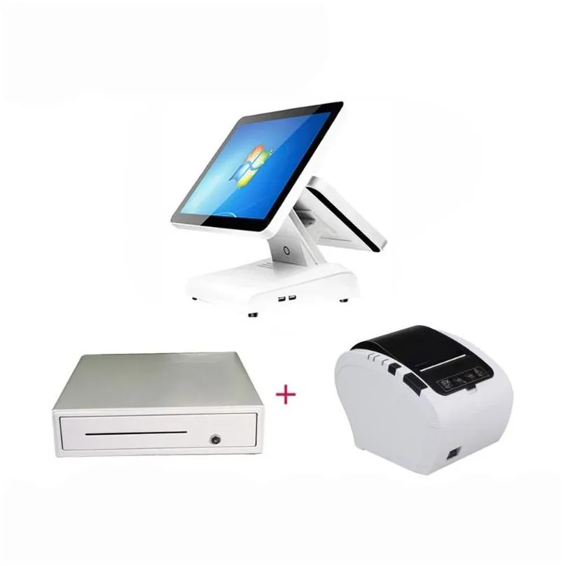 Inch Two Touch Screen Cash Register Machine/ Billing Machine For Supermarket