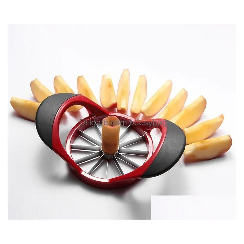 Fruit & Vegetable Tools Stainless Steel Tra-Sharp  Cutter Tools Slicer Upgraded Version 12-Blade Large Corer For Drop Delivery Ho Dhwsw