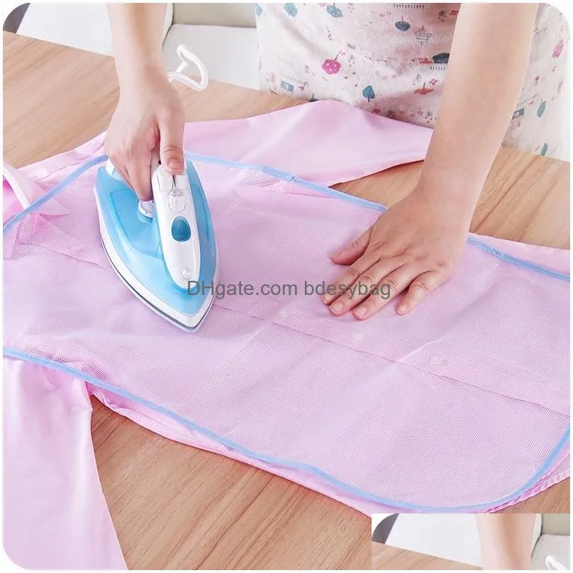 Ironing Boards Cloth Protective Press Mesh Insation Ironing Board Mat Er Against Pressing Pad Mini Iron Random Colors Drop Delivery Ho Dhdaw