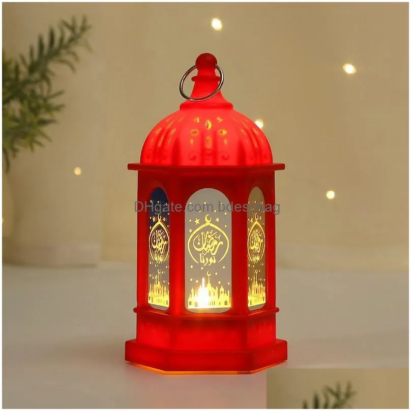 Candle Holders Vintage Gold European Castle Candlestick Hanging Candle Holder Moroccan Plastic Lantern Wedding Home Decor Ornaments Dr Dhk1B