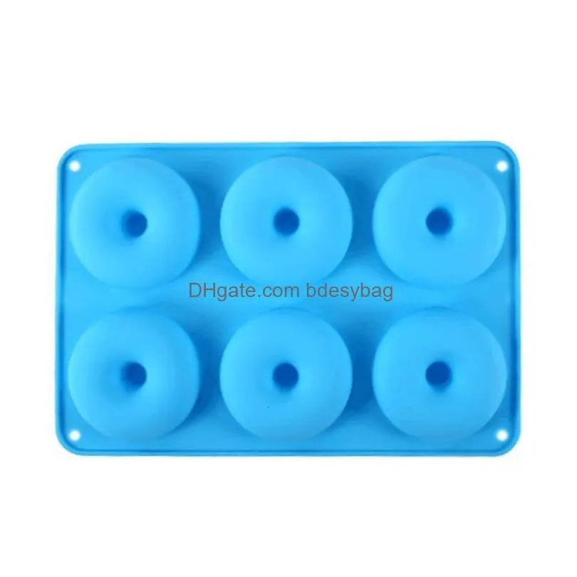 Baking Moulds Diy Sile Baking Pan For Pastry Donuts Sil Form  Mod Cake Chocolate Bagels Dessert Bakery Drop Delivery Home Gard Dha4D